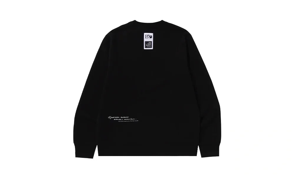 Bluza bez kaptura crewneck BAPE x Van Gogh Museum College Black Blue - zdjęcie 2