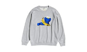 Bluza bez kaptura crewneck Kaws x Uniqlo Andy Warhol Banana Grey
