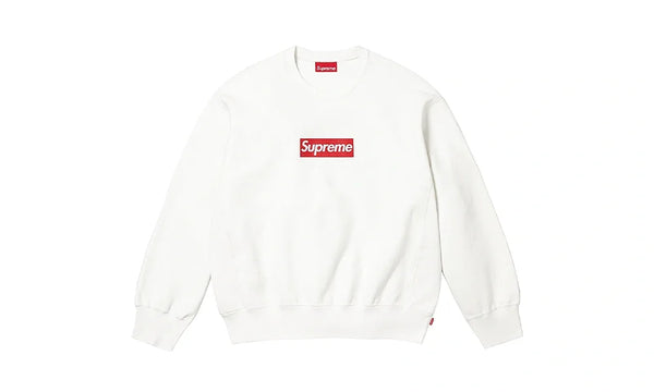 Bluza bez kaptura crewneck Supreme Washed Box Logo White