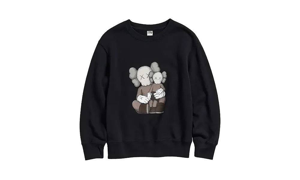 Bluza bez kaptura Kaws x Uniqlo Black BBF