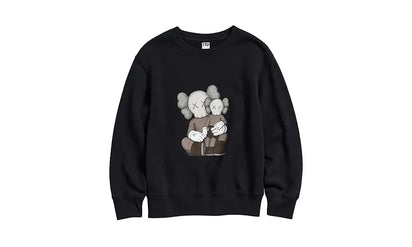 Bluza bez kaptura Kaws x Uniqlo Black BBF