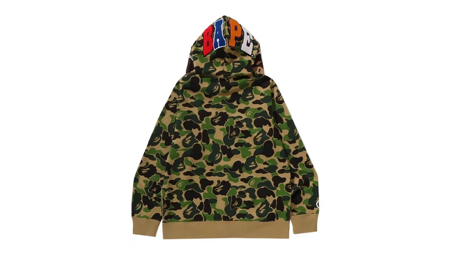 Bluza Rozpinana BAPE ABC Camo 2ND APE FullL Zip Hoodie Green - zdjęcie 2