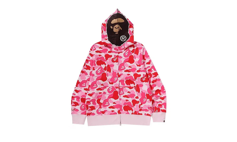 Bluza Rozpinana BAPE ABC Camo 2ND APE FullL Zip Hoodie Pink