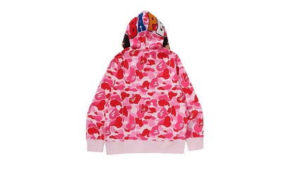 Bluza Rozpinana BAPE ABC Camo 2ND APE FullL Zip Hoodie Pink - zdjęcie 2