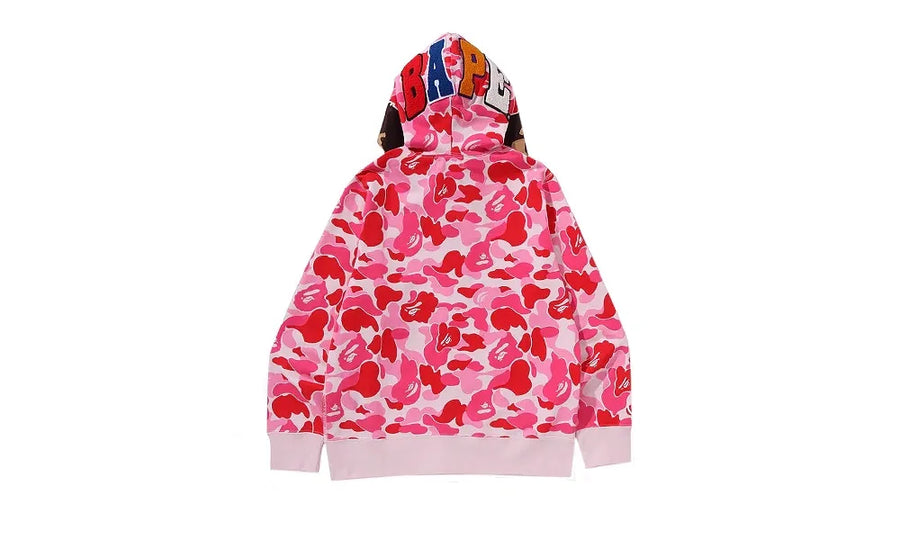 Bluza Rozpinana BAPE ABC Camo 2ND APE FullL Zip Hoodie Pink - zdjęcie 2
