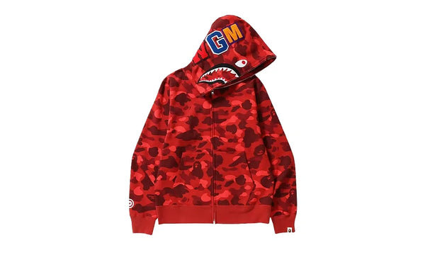 Bluza rozpinana BAPE Color Camo Shark Red