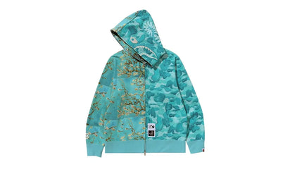 Bluza rozpinana BAPE x Van Gogh Museum Shark Full Sax