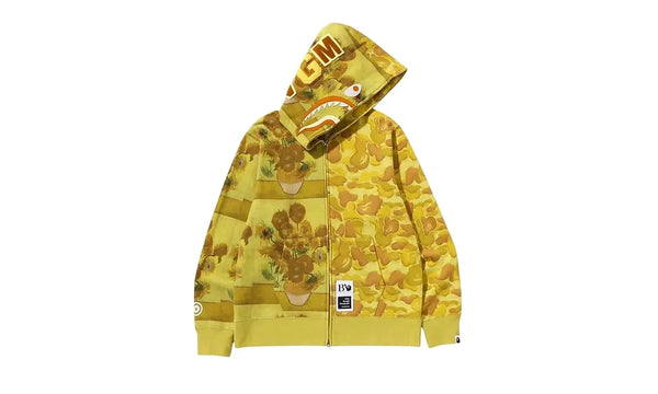Bluza rozpinana BAPE x Van Gogh Museum Shark Full Yellow - Bluza rozpinana BAPE x Van Gogh Museum Shark Full Yellow - zdjęcie 2
