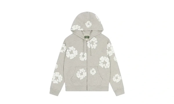 Bluza Rozpinana Denim Tears Cotton Wreath Zip Hoodie Grey