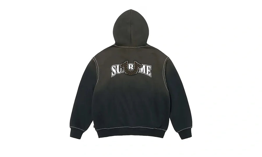 Bluza Rozpinana Supreme True Religion Zip Up Hooded Sweatshirt Black - zdjęcie 2