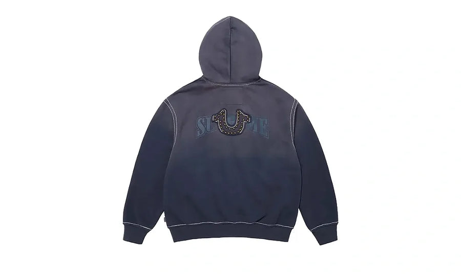 Bluza Rozpinana Supreme True Religion Zip Up Hooded Sweatshirt Navy - zdjęcie 2