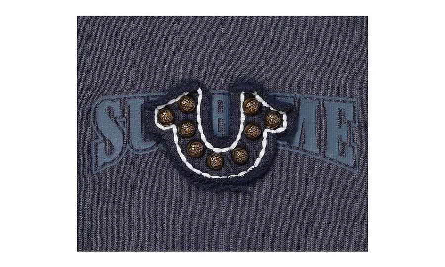Bluza Rozpinana Supreme True Religion Zip Up Hooded Sweatshirt Navy - zdjęcie 3