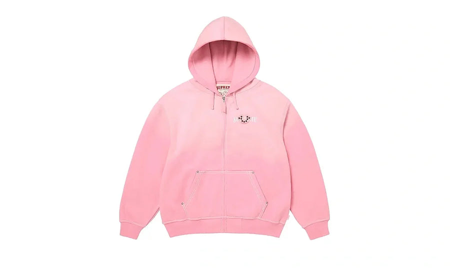 Bluza Rozpinana Supreme True Religion Zip Up Hooded Sweatshirt Pink