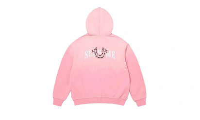Bluza Rozpinana Supreme True Religion Zip Up Hooded Sweatshirt Pink - zdjęcie 2