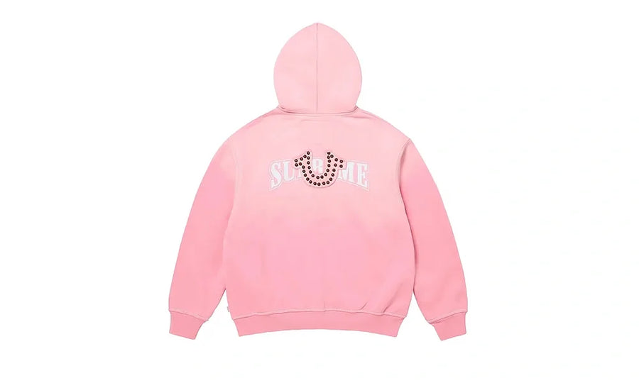 Bluza Rozpinana Supreme True Religion Zip Up Hooded Sweatshirt Pink - zdjęcie 2