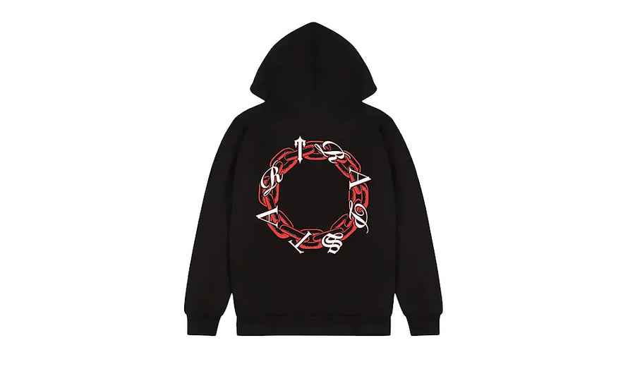 Bluza Trapstar Chain Script Black/Red - zdjęcie 2