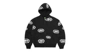 Bluza Z Kapturem Corteiz x Denim Tears Island Wreath Zip Black