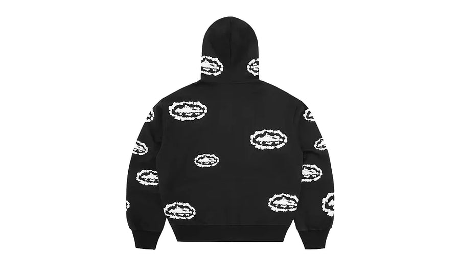 Bluza Z Kapturem Corteiz x Denim Tears Island Wreath Zip Black - zdjęcie 2