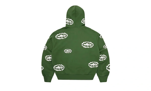 Bluza Z Kapturem Corteiz x Denim Tears Island Wreath Zip Hoodie Green - Bluza Z Kapturem Corteiz x Denim Tears Island Wreath Zip Hoodie Green - zdjęcie 2