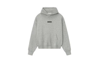Bluza z Kapturem Fear of God Essentials Fleece Hoodie Concrete Heather Ss25 - zdjęcie 2