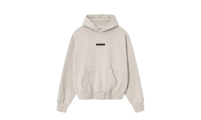 Bluza z Kapturem Fear of God Essentials Fleece Hoodie Heather Stone Ss25 - zdjęcie 2