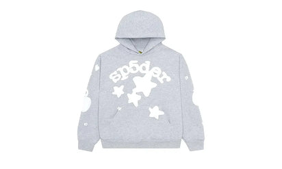 Bluza z kapturem Sp5der Beluga Hoodie Grey
