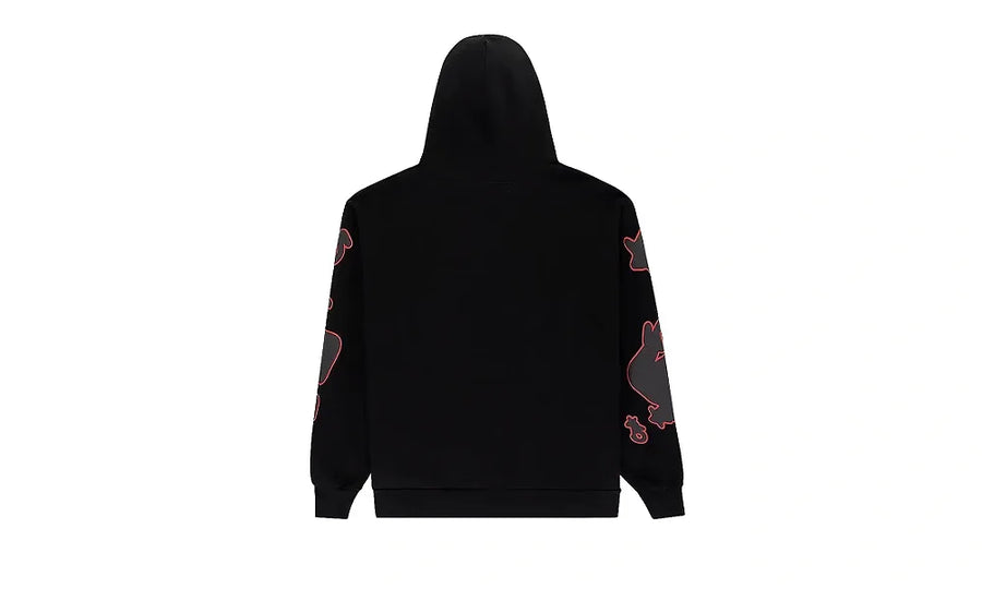 Bluza z kapturem Sp5der Beluga Outline Hoodie Black - zdjęcie 2