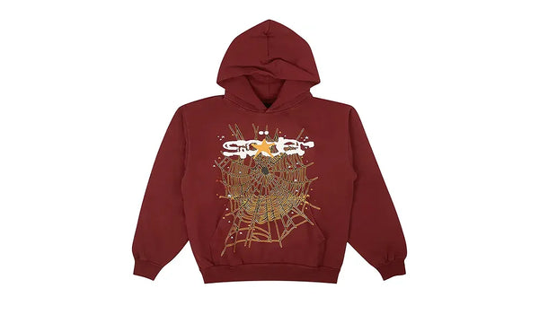 Bluza z kapturem Sp5der Hoodie Maroon