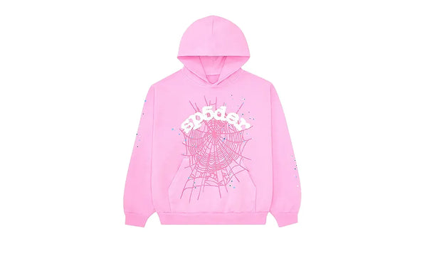 Bluza z kapturem Sp5der OG Web Hoodie Pink