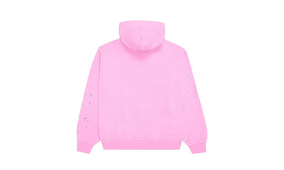 Bluza z kapturem Sp5der OG Web Hoodie Pink - zdjęcie 2
