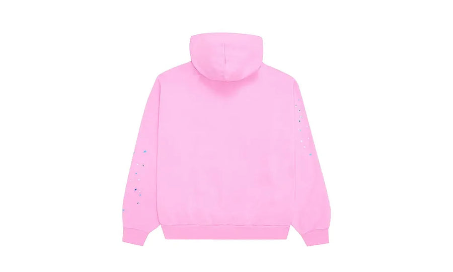 Bluza z kapturem Sp5der OG Web Hoodie Pink - zdjęcie 2
