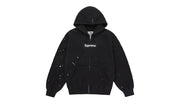 Bluza Z Kapturem Supreme MM6 Maison Margiela Box Logo Zip Up Hooded Sweatshirt Black