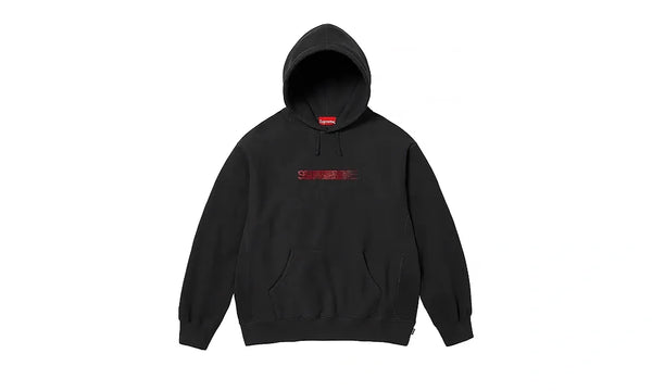 Bluza z Kapturem Supreme Swarovski Motion Logo Black