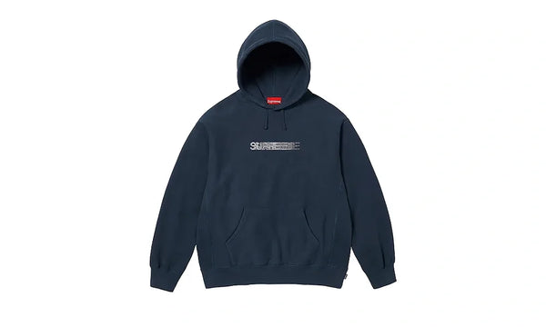 Bluza z Kapturem Supreme Swarovski Motion Logo Navy