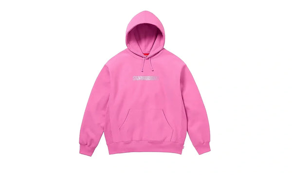 Bluza z Kapturem Supreme Swarovski Motion Logo Pink