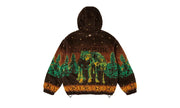 Bluza Z Kapturem Supreme x B.B. Simon Reversible Hooded Fleece Jacket Brown - zdjęcie 2