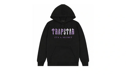Bluza Z Kapturem Trapstar Decoded Paisley Monochrome Edition Black/Purple
