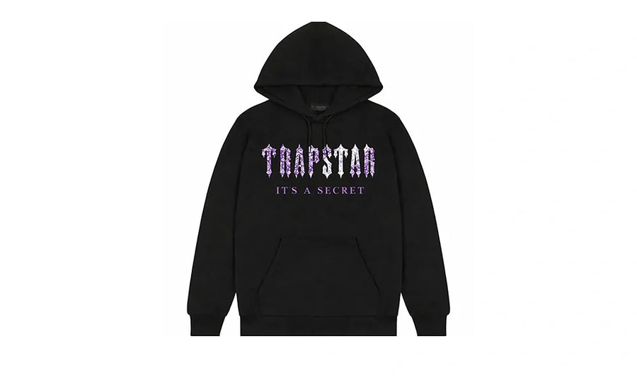 Bluza Z Kapturem Trapstar Decoded Paisley Monochrome Edition Black/Purple