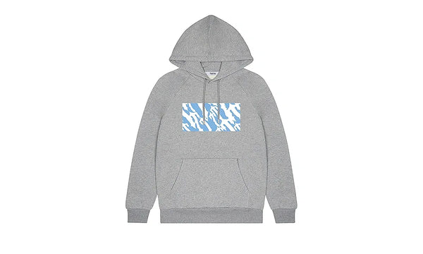 Bluza z kapturem Trapstar london wavy t box hoodie grey blue