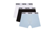 bokserki męskie 3-pack Trapstar Black White Light Blue