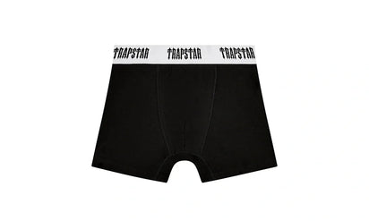 bokserki męskie 3-pack Trapstar Black With White Waistband - zdjęcie 2