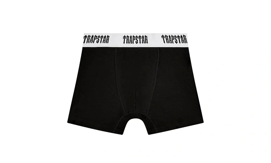 bokserki męskie 3-pack Trapstar Black With White Waistband - zdjęcie 2