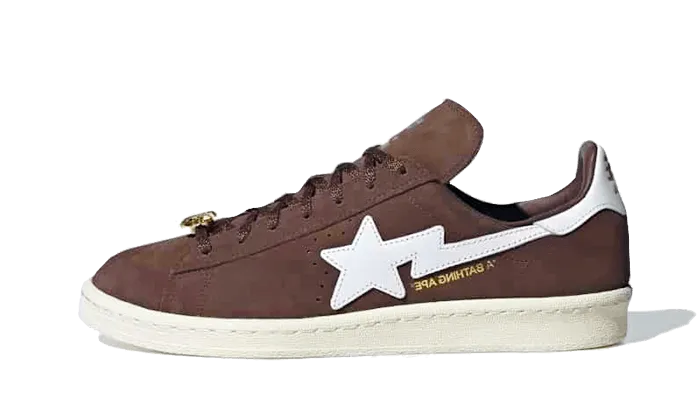 Adidas Adidas Campus 80s Bape Brown biały-brązowy - widok główny z boku | Saturaise.com