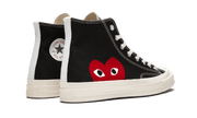 Buty Converse Chuck Taylor All-Star 70s Hi Comme des Garçons PLAY Black - widok z przodu - Rozmiary EU