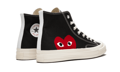 Buty Converse Chuck Taylor All-Star 70s Hi Comme des Garçons PLAY Black - widok z przodu - Rozmiary EU