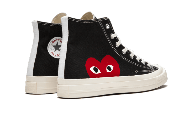 Buty Converse Chuck Taylor All-Star 70s Hi Comme des Garçons PLAY Black - widok z przodu - Rozmiary EU