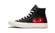 Converse Chuck Taylor All-Star 70s Hi Comme des Garçons PLAY Black czarny-biały - widok główny z boku | Saturaise.com