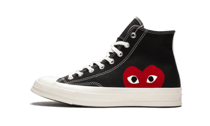 Converse Chuck Taylor All-Star 70s Hi Comme des Garçons PLAY Black czarny-biały - widok główny z boku | Saturaise.com