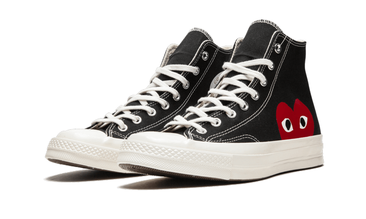 Kup oryginalne Chuck Taylor All-Star 70s Hi Comme des Garçons PLAY Black - widok z drugiego boku - Sneakersy