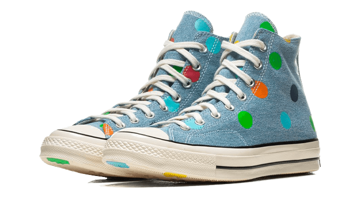 Kup oryginalne Chuck Taylor All-Star 70s Hi Golf Wang Denim Polka Dots - widok z drugiego boku - Sneakersy